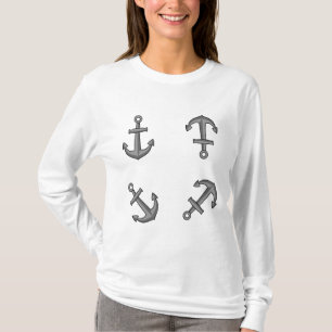 T-shirt Ensemble d'Ancres pour bateaux à cartons