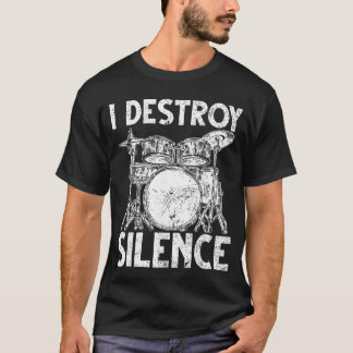 T-shirt Ensemble de batterie mignon Art Hommes Femmes Batt