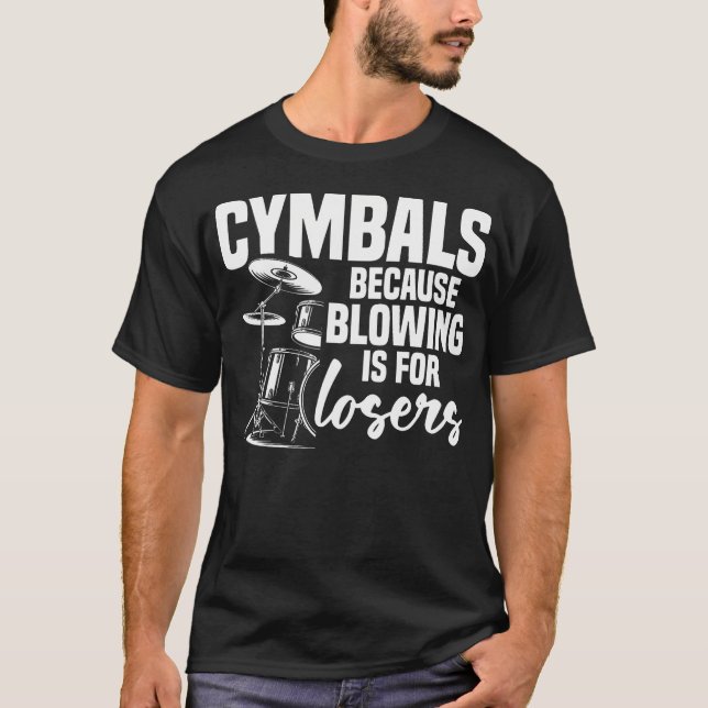 T-shirt Ensemble de cymbales pour batterie  Accessoires de (Devant)