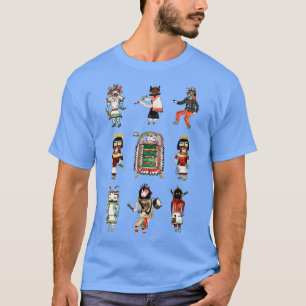 T-shirt Ensemble de dessins indiens Cherokee d'antiquité