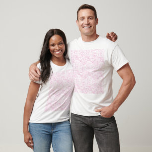 T-shirt Ensemble de dossiers abstraits roses pour le burea