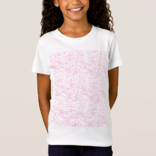 T-Shirt Ensemble de dossiers abstraits roses pour le burea