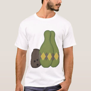 T-shirt Ensemble de quilles rétro