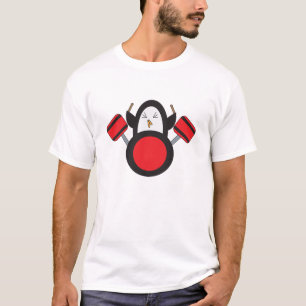 T-shirt Ensemble de tambours de pingouin