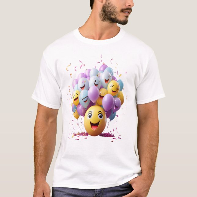 T-shirt Ensemble De Visages Sourires (Devant)