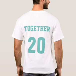 T-shirt Ensemble Depuis L'Année Couples Pour Lui Anniversa