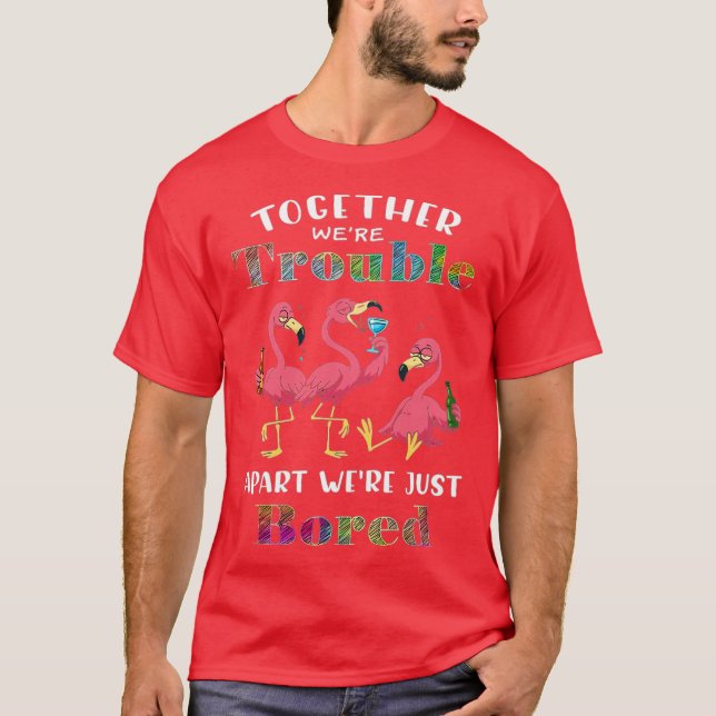 T-shirt Ensemble des problèmes, séparés ennuyeux (Devant)