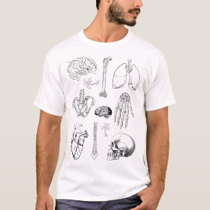 T-shirt Ensemble d'illustrations médicales vintage d'anato
