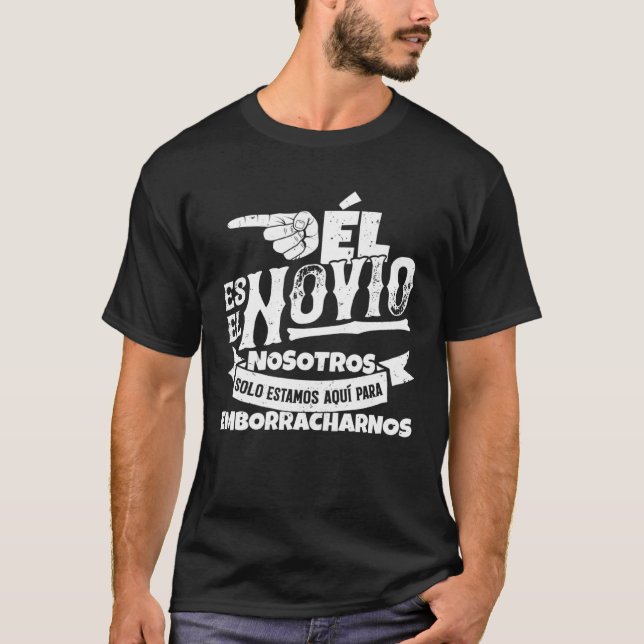 T-shirt Ensemble enterrement de vie de garçon espagnol Set (Devant)