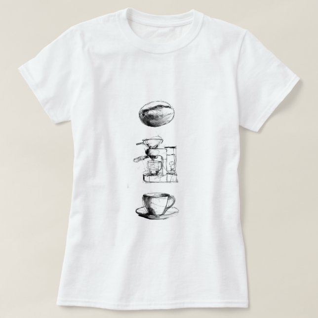 T-shirt Ensemble Lover Café (Design devant)