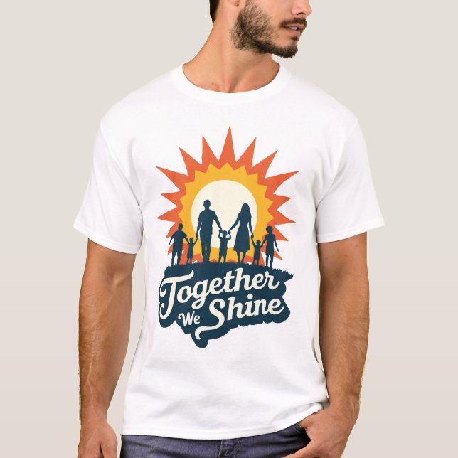 T-shirt Ensemble, Nous Brillons (Devant)
