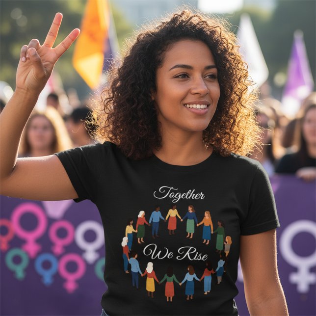 T-shirt Ensemble nous nous élevons Journée internationale  (Créateur téléchargé)