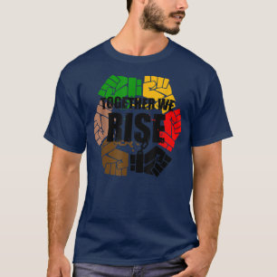 T-shirt Ensemble, Nous Soulageons Le Drapeau Africain-Amér