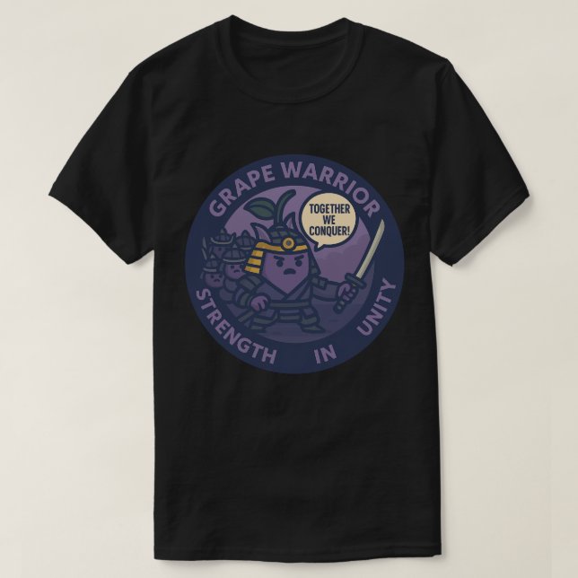 T-shirt Ensemble nous vainquons Samurai Grape  (Design devant)