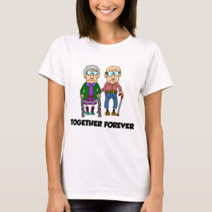 T-shirt Ensemble pour toujours Vieux Couple Drôle Carton