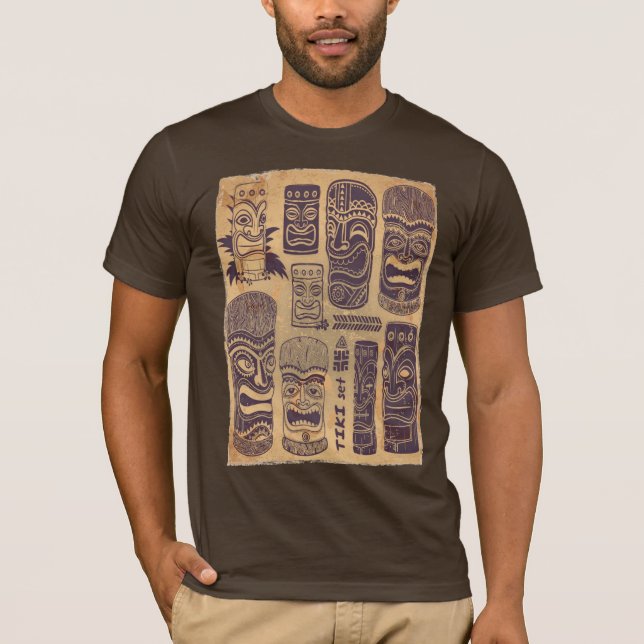 T-shirt Ensemble vintage de Tiki (Devant)