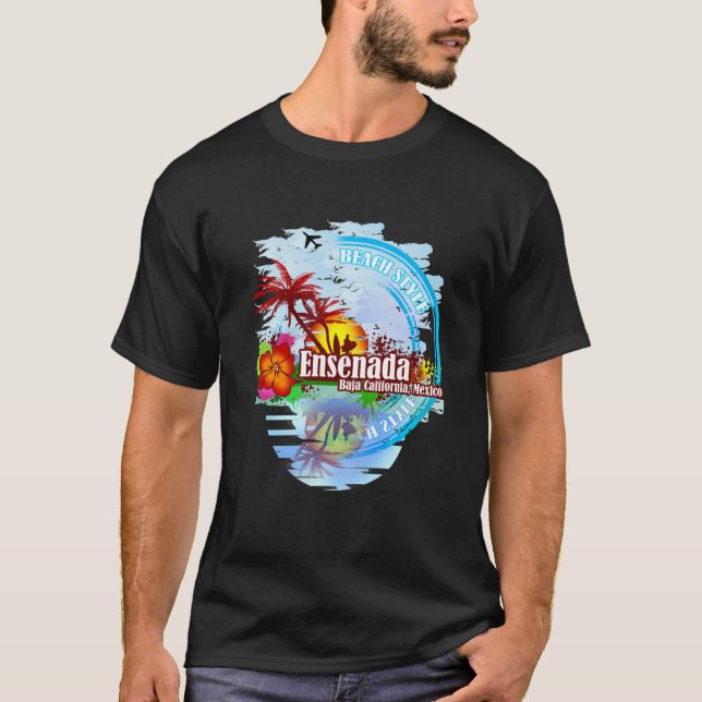 T-shirt Ensenada Basse Californie Mexique  (Devant)