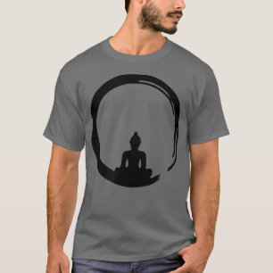 T-shirt Enso, Zen, Cercle, Bouddhisme Symbole Bouddha Medi