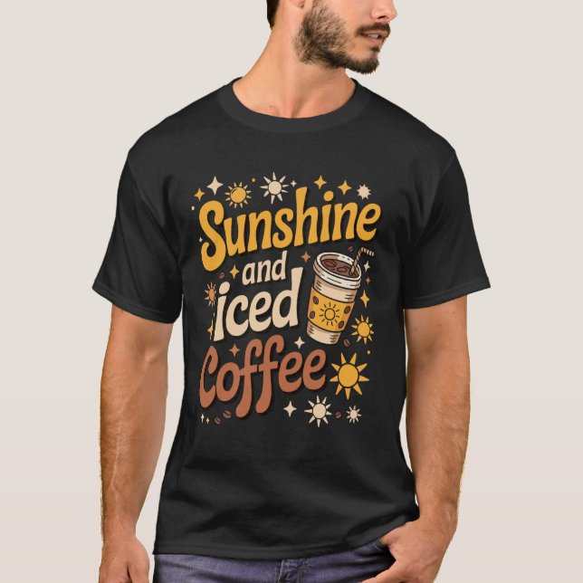 T-shirt Ensoleillement et café glacé (Devant)
