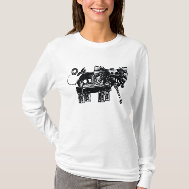 T-shirt entendez les éléphants (Devant)