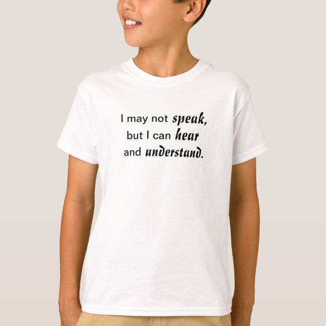 T-shirt Entendre et comprendre (Devant)