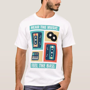 T-shirt Entendre la musique sentir la basse   90s Musique 