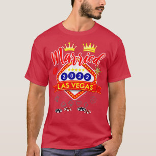 T-shirt Enterrement de vie de garçon à Vegas Marié à Vegas