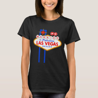 T-shirt Enterrement de vie de garçon à Vegas Marié à Vegas