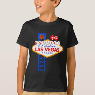 T-shirt Enterrement de vie de garçon à Vegas Marié à Vegas