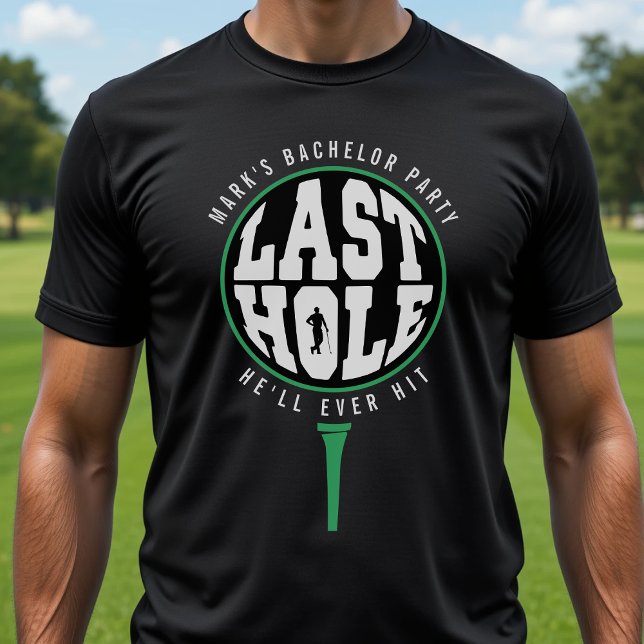T-shirt Enterrement de vie de garçon au golf dernier trou  (Créateur téléchargé)