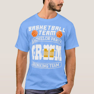 T-shirt Enterrement de vie de garçon Basketball Le marié b