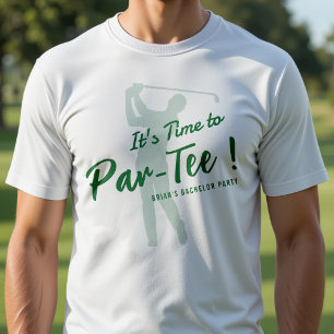 T-shirt Enterrement de vie de garçon de golf Il est temps 
