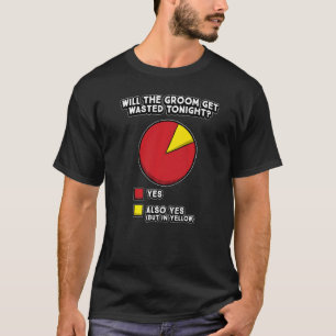 T-shirt Enterrement de vie de garçon Diagramme circulaire