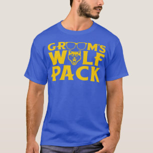 T-shirt Enterrement de vie de garçon drôle de mariés Wolfp