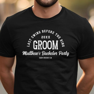 T-shirt Enterrement de vie de garçon drôle dernier tour de