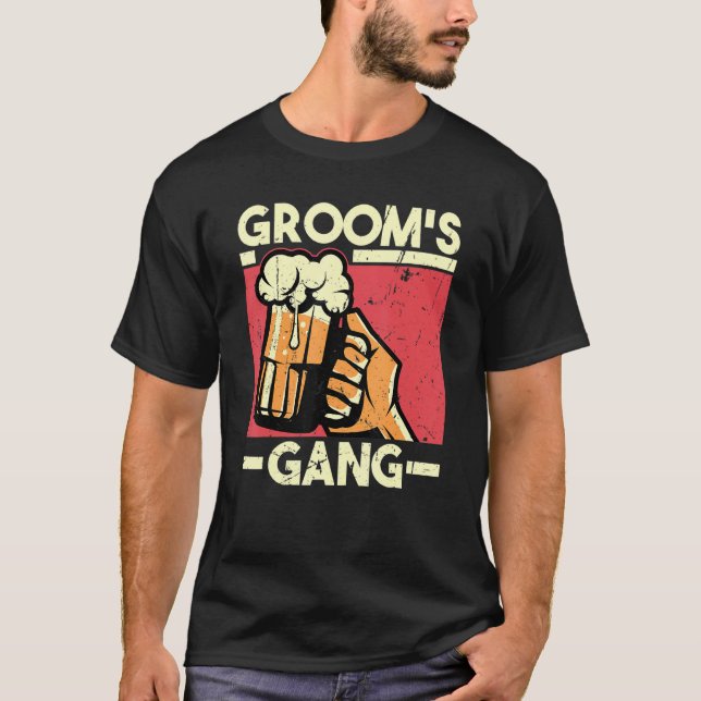 T-shirt Enterrement de vie de garçon du marié (Devant)