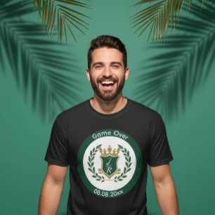 T-shirt Enterrement de vie de garçon "Game Over" de Custom