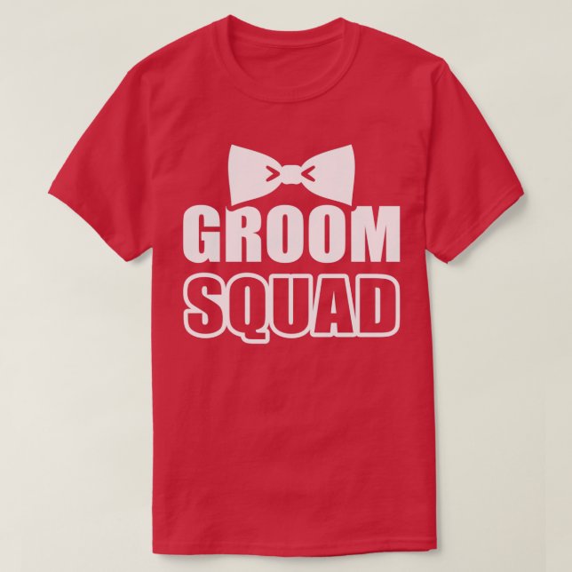 T-shirt Enterrement de vie de garçon Groom Squad 3 (Design devant)