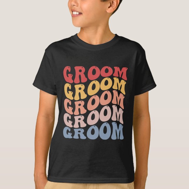 T-shirt Enterrement de vie de garçon groovy (Devant)