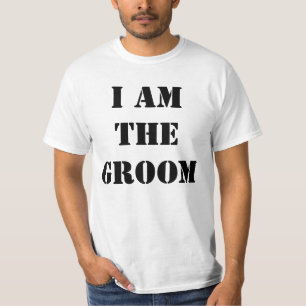 T-shirt Enterrement de vie de garçon je suis le marié drôl