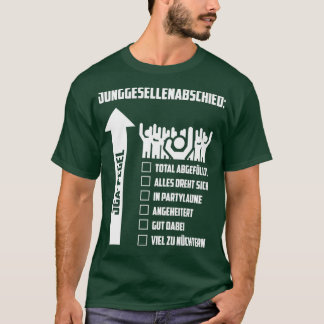 T-shirt Enterrement de vie de garçon Niveau 2