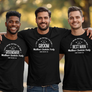 T-shirt Enterrement de vie de garçon rétro drôle dernier s