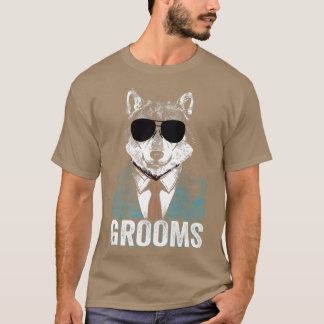 T-shirt Enterrement de vie de garçon Wolfpack Garçons d'ho
