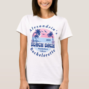 T-shirt Enterrement de vie de jeune fille à la plage avec 