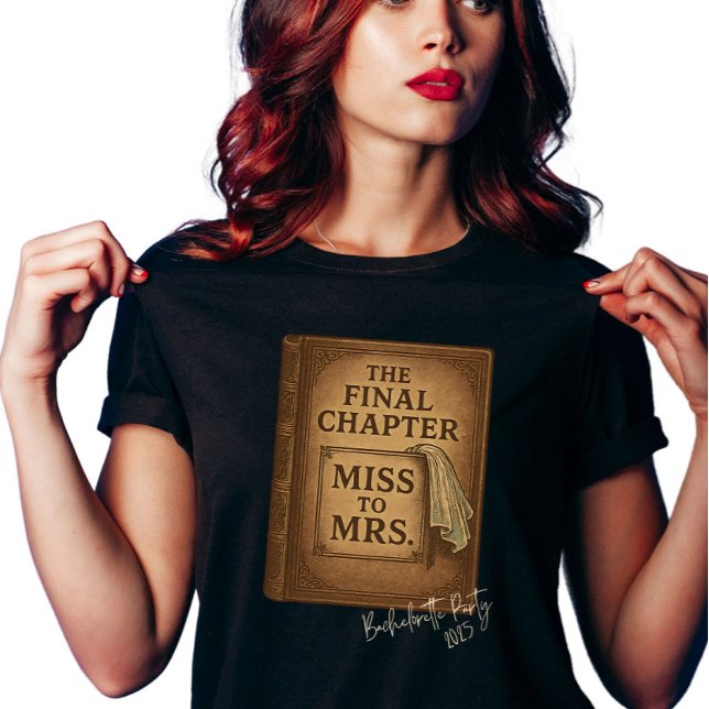 T-shirt Enterrement de vie de jeune fille amateur de livre (Créateur téléchargé)