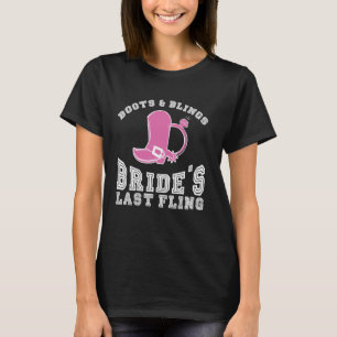 T-shirt Enterrement de vie de jeune fille Boots Blings de