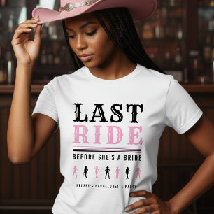 T-shirt Enterrement de vie de jeune fille Cowgirl Dernière