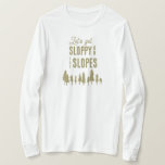 T-shirt Enterrement de vie de jeune fille drôle de ski d'h<br><div class="desc">Ces chemises amusantes de bachelorette de ski disent “déchaînons-nous sur les pistes”. Parfait pour l'après-ski ou les soirées d'enterrement de vie de jeune fille en hiver. Trouvez des articles de fête assortis dans ma boutique.</div>