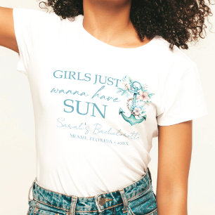 T-shirt Enterrement de vie de jeune fille en croisière per