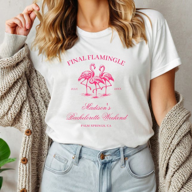 T-shirt Enterrement de vie de jeune fille Flamingle flaman (Créateur téléchargé)